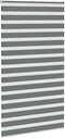 vidaXL - Zebra - rolgordijn - 135x230 - cm - stofbreedte - 130,9 - cm - donkergrijs