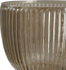 PTMD Danila Windlicht - 15 x 15 x 15 cm - Glas - Bruin