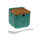 Suikerpot Versa Groen Keramisch Bamboe Dolomite 8,3 x 8,3 x 8,3 cm