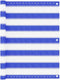vidaXL - Balkonscherm - 75x600 - cm - HDPE - blauw - en - wit