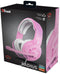 Trust GXT 411P Radius - Multi-platform Gaming Headset - 40 mm Drivers - Roze Wit