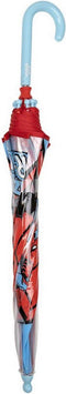 Spiderman paraplu - rood - D66 cm - voor kinderen - regen accessoires