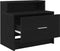 vidaXL - Nachtkastjes - 2 - st - met - lade - 51x31x47 - cm - zwart - eikenkleurig