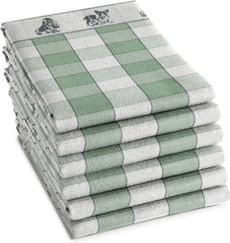 DDDDD Theedoek Joep Groen set van 6