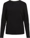 Vila Viril - Trui O-neck L/s Femme Knit Top - Fijn gebreid - Zwart Dames Maat L