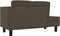 vidaXL - Chaise - longue - met - kussens - en - bolster - kunstleer - grijs