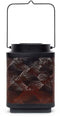 Lantaarn op zonne-energie - GARDEN ID Attract - Oranje 11 x 11 h15 cm - 6 tot 8 uur autonomie - Mobiel - Aan/uit knop.