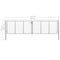 vidaXL - Poort - 415x150 - cm - gegalvaniseerd - staal - zilverkleurig