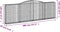 vidaXL - Schanskorven - 4 - st - gewelfd - 400x30x120/140 - cm - ijzer