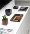 Oakywood Cubic Plant Pot - Massief Walnoot - Luxe Houten Kleine Plantenpot Bureauaccessoire