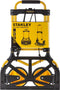 Stanley Opvouwbare Steekwagen FT582 - Draagvermogen tot 90KG - Transportwagen - 50 x 45 x 98 CM - Lichtgewicht Aluminium - Zwart/Geel