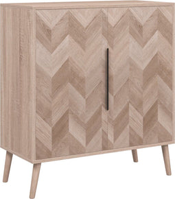 vidaXL - Finori - Finori - Dressoir - Lusk - 01A - 80x38,5x88 - cm - sonoma - eikenkleurig