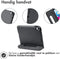Accezz iPad 10.9 (2022) - Kidsproof Backcover met handvat - Schokabsorberend foam - Zwart