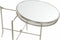 Bijzettafel DKD Home Decor Zilverkleurig Metaal Spiegel 56 x 56 x 56 cm