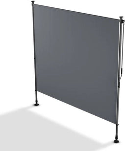 Verticale Zonnescherm Barbados - 200x310 cm - Uitschuifbaar UV-bestendig - Grijs
