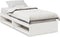 vidaXL - Slaapbank - zonder - matras - 100x200 - cm - massief - grenenhout - wit