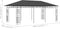 vidaXL - Prieel - met - klamboe - 6x3x2,73 - m - antraciet