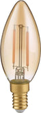 Trio leuchten - LED Lamp - Filament - E14 Fitting - 2W - Warm Wit - 2700K - Amber - Glas