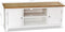 vidaXL - Tv-meubel - 120x35x48 - cm - massief - eikenhout
