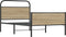vidaXL - Bedframe - zonder - matras - bewerkt - hout - sonoma - eikenkleur - 100x200cm