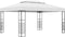 vidaXL - Prieel - met - LED-lichtslinger - 4x3x2,7 - m - wit