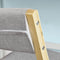 Klapstoel - Opvouwbare keukenstoel - Berkenhouten frame - Gewatteerd comfort - Grijs