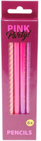 Grijze HB Potloden Roze, 6st.