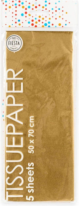 Globos Tissuepapier 10 Vellen Goud, 50x70cm