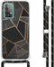 iMoshion Hoesje Geschikt voor Samsung Galaxy A52 (4G) / A52s / A52 (5G) Hoesje Met Koord - iMoshion Design Hoesje met Koord - Zwart / Meerkleurig / Goud / Black Graphic