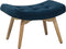 Beliani VEJLE - Chesterfield fauteuil - Blauw - Fluweel