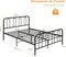 Coast dubbel - bedframe - hard metalen bed met 4 laden - rustiek bruin