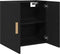 vidaXL - Zwarte - Eiken - Wandkast - - - 60x30x60 - cm, - Gemaakt - van - Bewerkt - Hout