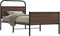 vidaXL - Bedframe - zonder - matras - bewerkt - hout - bruin - eikenkleur - 90x200 - cm