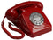 GPO 746PUSHRED - Telefoon retro jaren ‘70, druktoetsen, rood