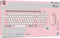 Qware Florence - Draadloos Toetsenbord met Stille Muis - Multi-connect - Roze