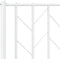 vidaXL - Bedframe - met - hoofdbord - metaal - wit - 180x200 - cm