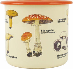 Gift Republic Emaille Bloempot - Paddestoelen