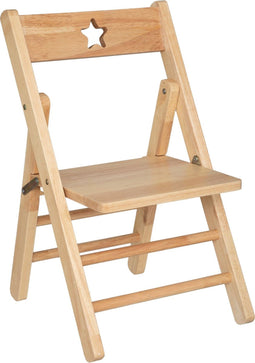 Atmosphera Kids Kindervouwstoel / Stoel - Naturel - Ster