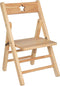 Atmosphera Kids Kindervouwstoel / Stoel - Naturel - Ster
