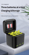 Telesin Oplaadbox - GoPro 9/10/11/12 - 2 Batterijen - Zwart