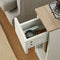 SoBuy FBT111-WN - Smal Nachtkastje - Lade en Open Plank - Wit 20x35x60cm