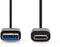 Nedis CCGP61600BK10 - USB-C 3.2 Gen 1-kabel - Snelle dataoverdracht en laden - Zwart