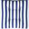 vidaXL - Palletkussen - gestreept - 70x70x12 - cm - stof - blauw - en - wit