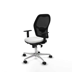 Piqueras y Crespo 1D086N0 - Bureaustoel - Verstelbare hoogte met armleuning - Wit