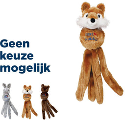 Kong Wubba Friend - Hondenspeelgoed - Gooien en apporteren - Bruin - M (1 stuk)
