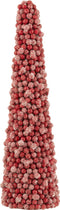 J-Line decoratie Kegel Bessen - kunststof - rood - large