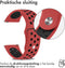 imoshion Siliconen sport bandje - Universeel 20 mm aansluiting - Rood / Zwart