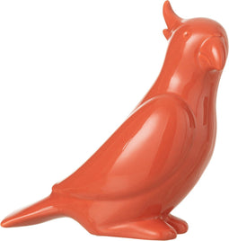 J-Line figuur Kaketoe - keramiek - oranje