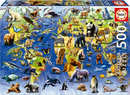 Puzzel Educa Danger of extinction 500 Onderdelen