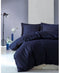 Satin King - Dekbedovertrekset - 100% katoensatijn - 240 x 220 cm + 2 kussenslopen 60 x 60 cm - Blauw (2 stuks)